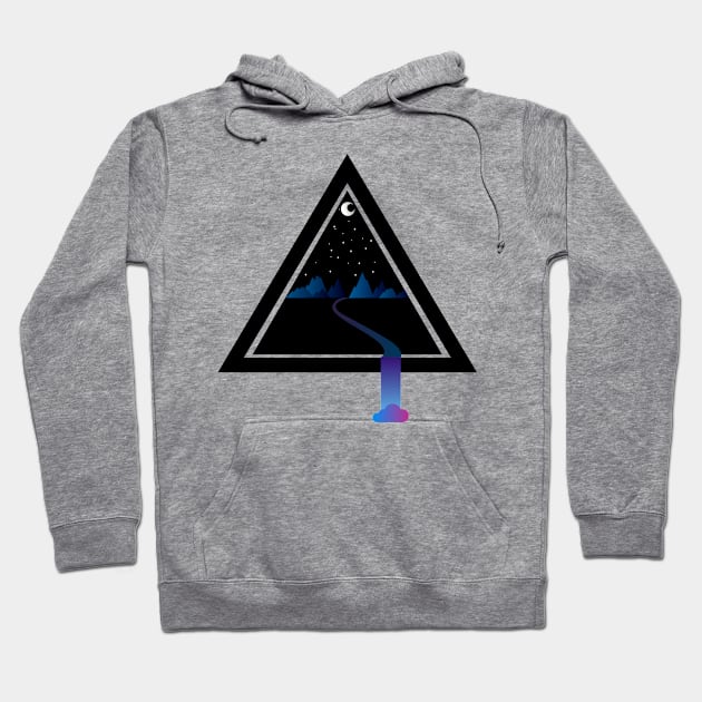 Landscape at the triangular portal Hoodie by RENAN1989